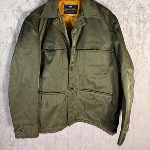 Golden Fleece Men’s Olive Green Field Jacket Size 44 size Large like new